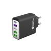 Certified 38W Multi-Port Fast Charger: 3 USB + 2 Type-C, Full Protocol Travel Charger for Mobile Phones With Flash/Fast Charging