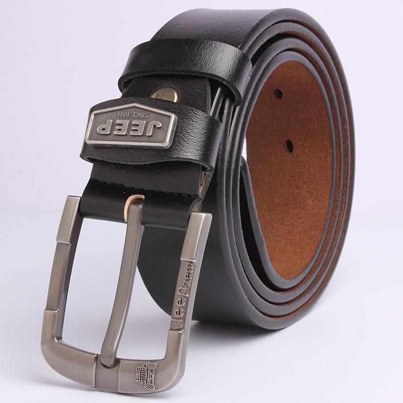 Retro Belt Men's High-end Leather Needle Buckle Jeans with Single-layer Pure Cowhide Tactical Belt Men's Style