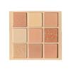 DIKALU Nine-Color Milk Tea Eyeshadow Palette: Acrylic Nude Series with Shimmer & Matte Finish.