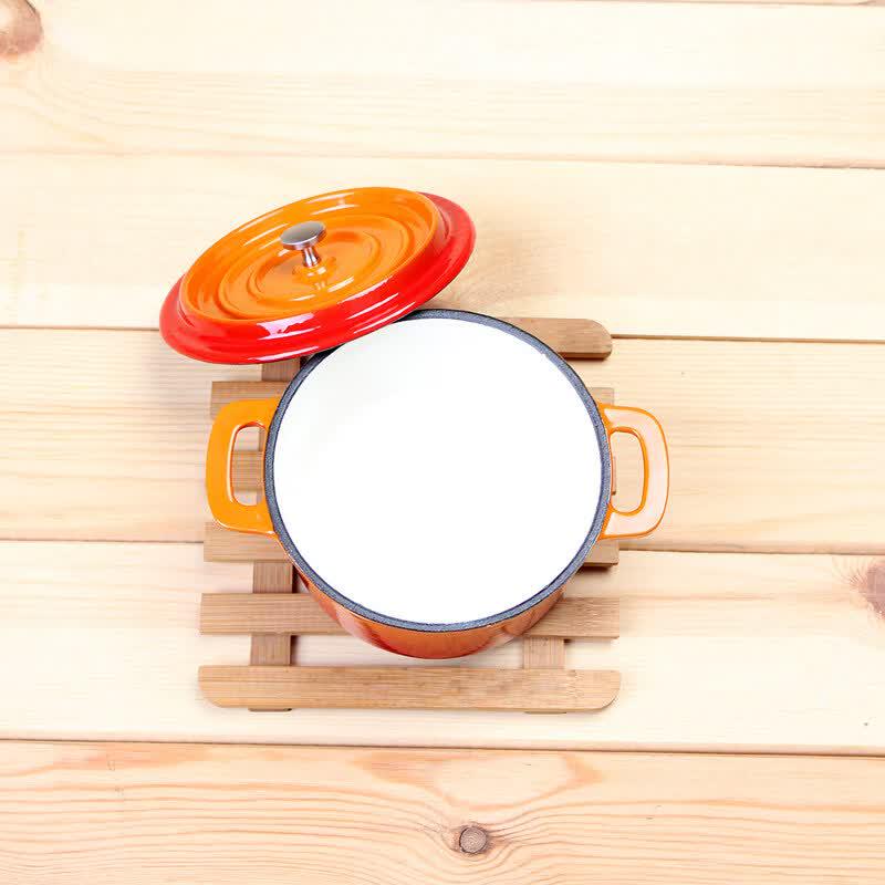 LIEI 14cm Cast Iron Enamel Stew Pot