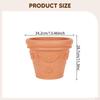Flower Pot Resin Plant Container Decorative Lightweight Planter Breathable Mesh for Home Garden