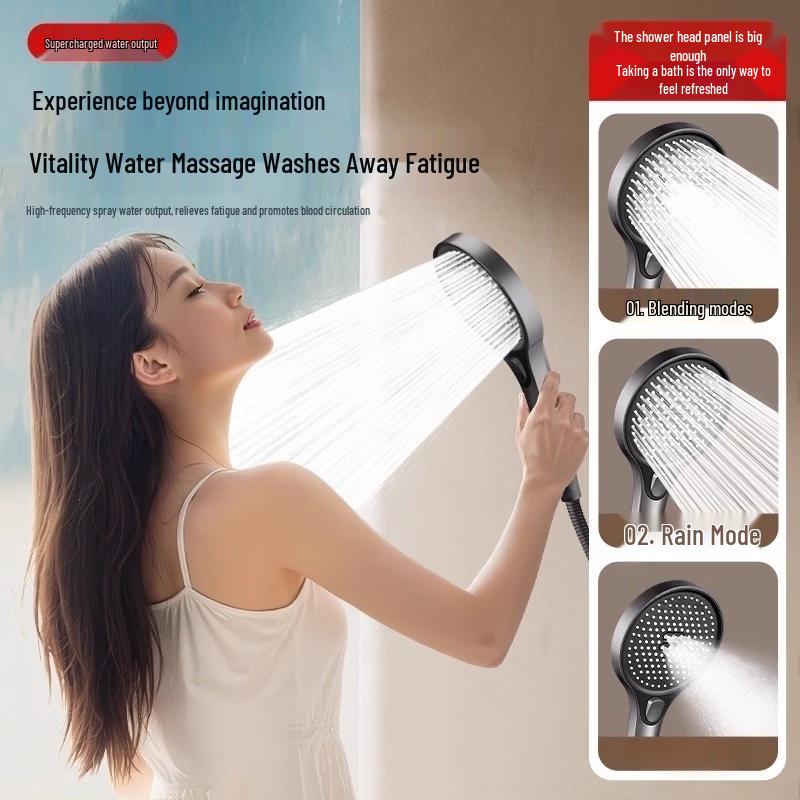 Brass Wall-Mounted Shower Faucet Set