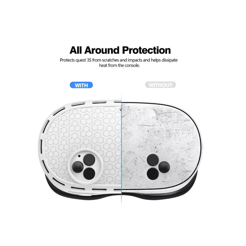 VR Protector For Meta Quest 3S glasses Facial Controller Cover VR Headset Protective Face Pad Replacement