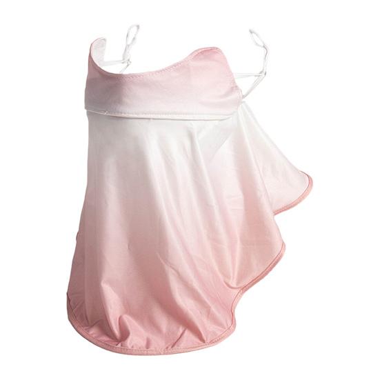 Sun Protection Guard Lightweight Breathable Sunblock Face Guard Gradient Dyeing Technology Ice Silk Face Guard