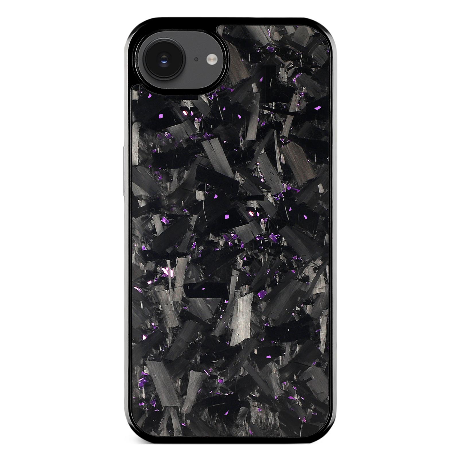 

For iPhone 16e Case Large Forged Texture Aramid Fiber + TPU Phone Cover F