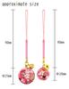 Hana Chirimen Bells of Japanese Chirimen Netsuke Large Bell Small Bell (Set 2) Keychains (25mm Diameter) & (20mm Diameter) (Pale Pink)