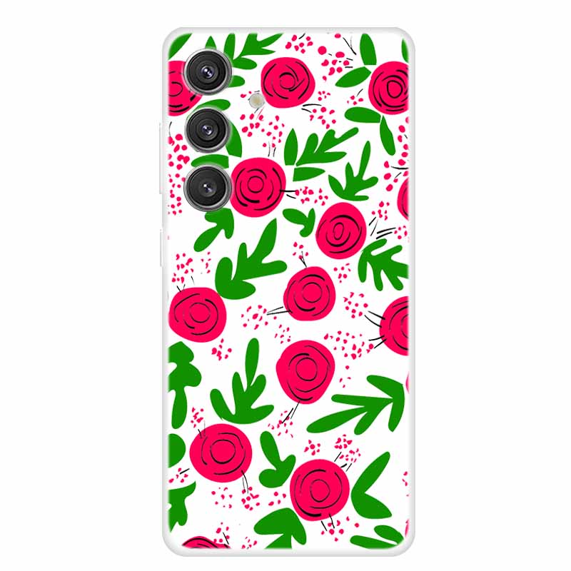 Soft Back Cover For Samsung S23 S 24 Ultra Silicone TPU Phone Cases for Samsung Galaxy S 23 Plus S24 FE Transparent Clear Coque