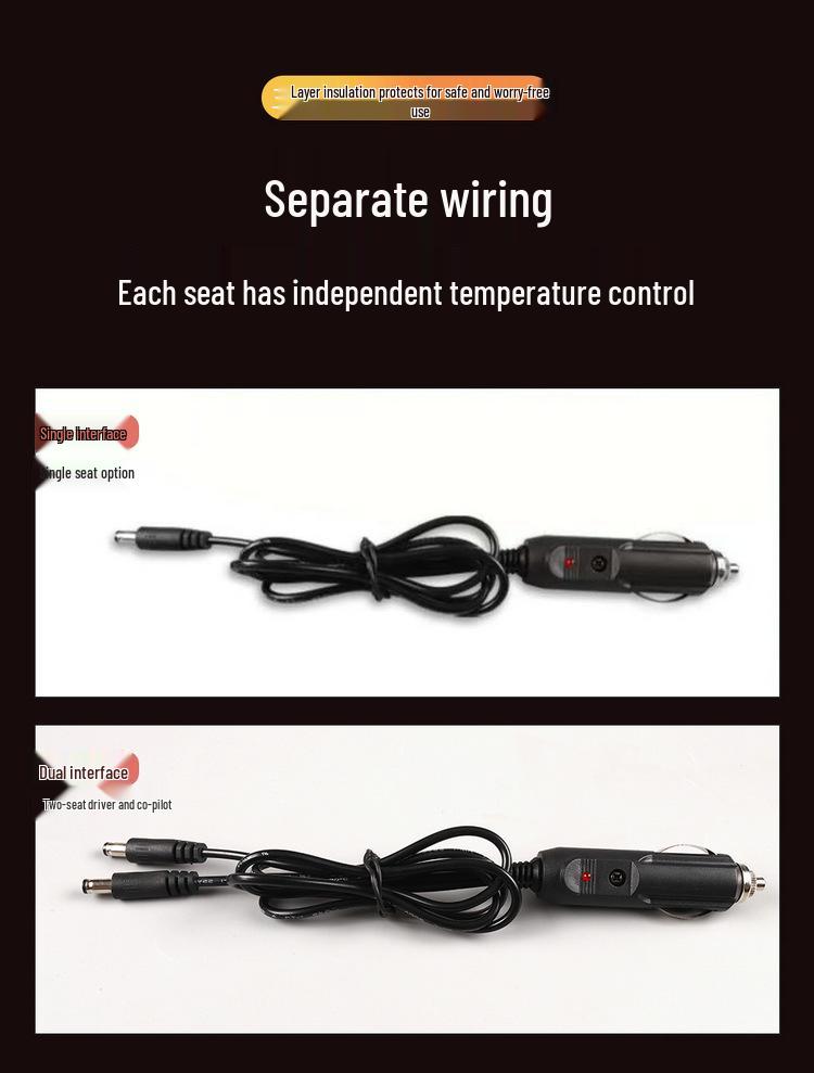 Universal Non-Slip Heated Plush Seat Cushion, 12V/24V, Quick Warmth for Winter