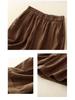 2024 Women's High Waist Cotton Linen A-line Shorts - Summer Elastic Wide Leg Casual Five-Point Pants