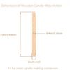 50 Pieces Wooden Candle Wick Holders for Candle Making, Candle Wick Centering Device, DIY Candle Making Accessories