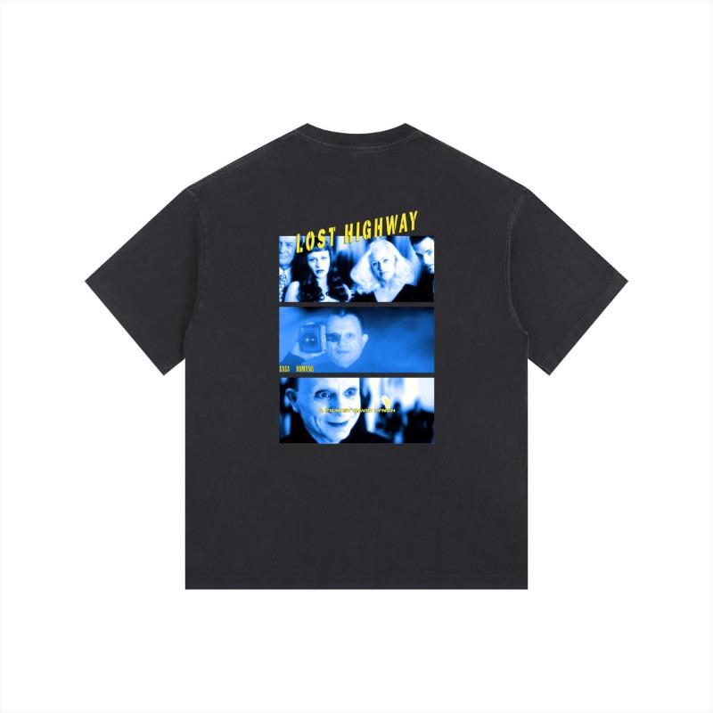 Monsters Night Retro Oversized Tshirt David Lynch Summer New Fashion Cotton Unisex Tshirt S