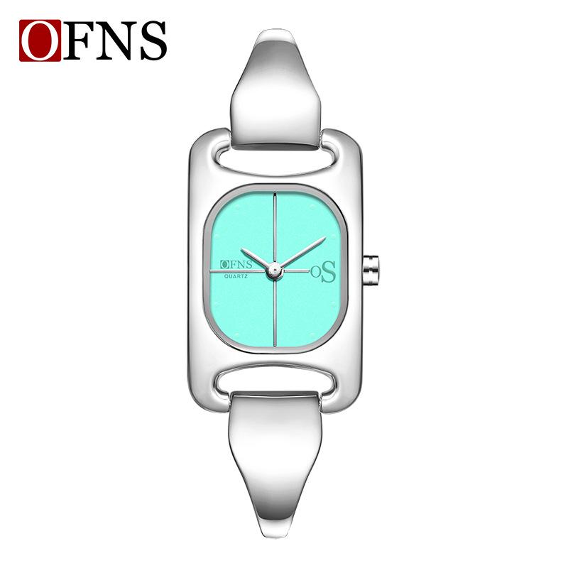 Oufanni Elegant Ladies' Waterproof Square Quartz Wristwatch - Lightweight Luxury Alloy Design.