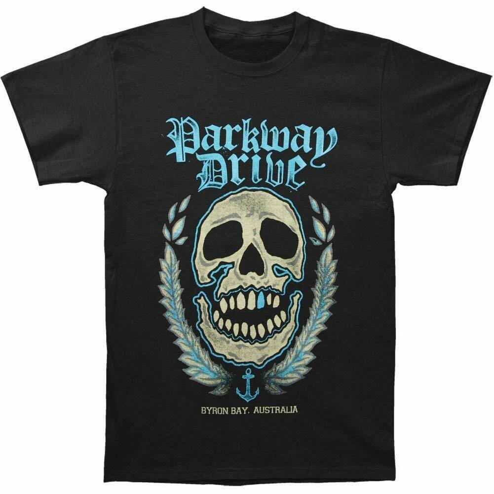 PARKWAY DRIVE Byron Bay Skull Logo T-Shirt S Metalcore NEW M