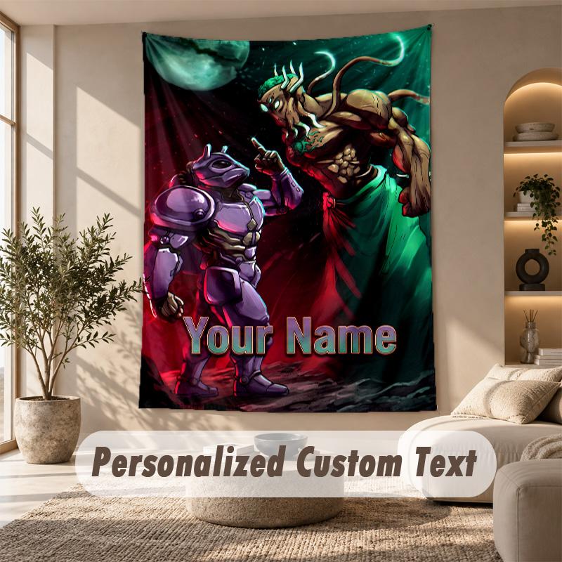 Tapestry Custom Name Text, Wall Hanging Tapestry Home Room DecorTerraria