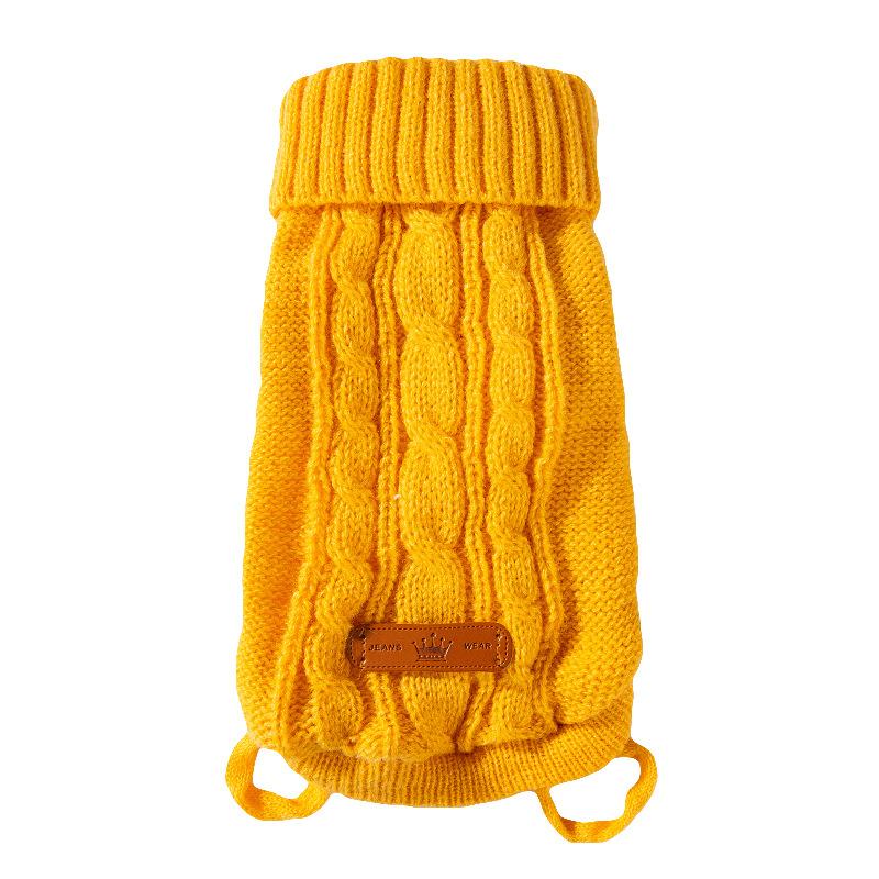 Ubranka dla zwierząt Jesień i zima dorosły kot kociak kot bez sierści ciepły prosty sweter dziergany odporny na rozerwanie ubrania dla psa kota