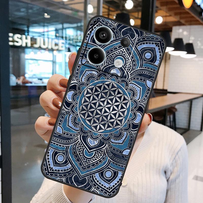 Flower Of Life In Lotus Pastel Case For Xiaomi Redmi Note 14 Pro 10 11 12 13 15 Pro Plus Redmi 15C 14C 10C 12C 13C 15 Cover