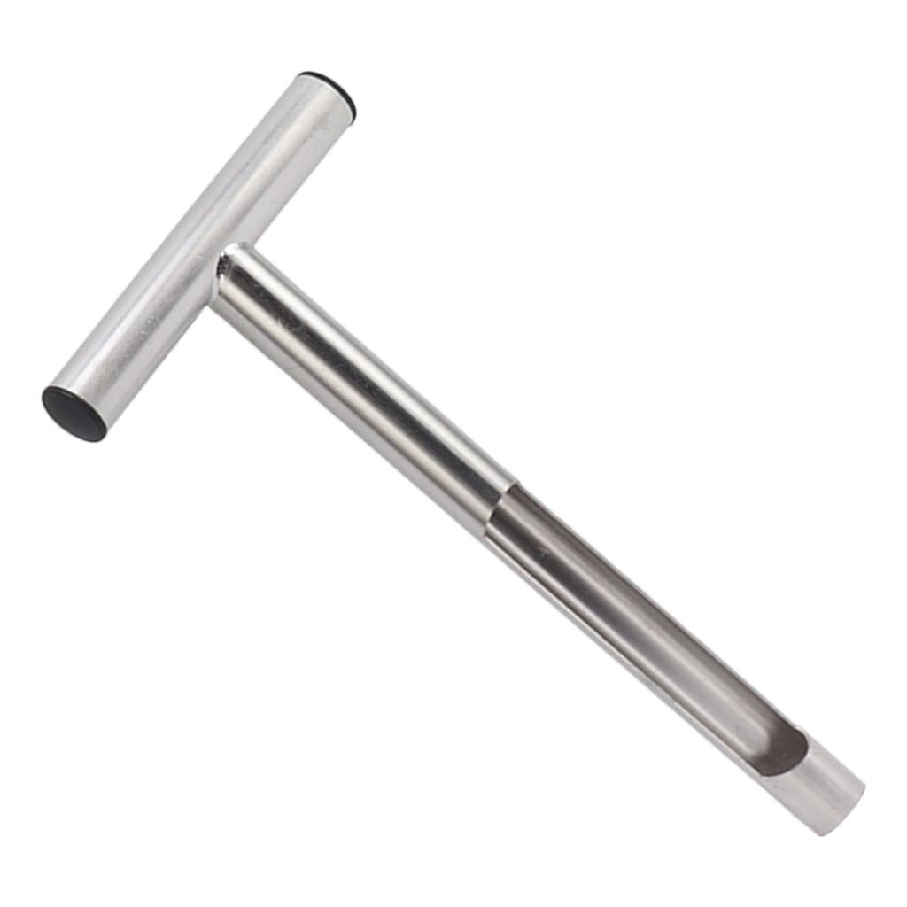 Bodenprobenehmer Sonde 304 Edelstahl Tragbarer T-Griff Bodenprobennahme Werkzeug für Bauernhof Garten Rasen 12 Zoll