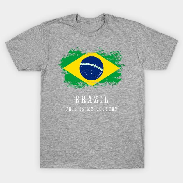 Brazil Man T Shirt Clothes Girls Ulzzang Casual Tshirt Harajuku Ulzzang Kawaii 90S T Shirt
