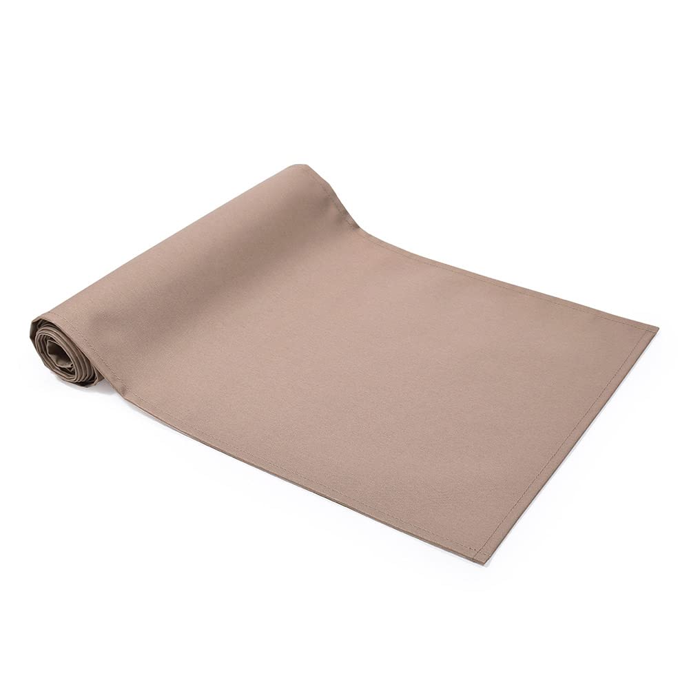 STYLE Decor Table Runner Laminated Waterproof Nordic Table Center 210cm Wipeable Plain Beige W2703530