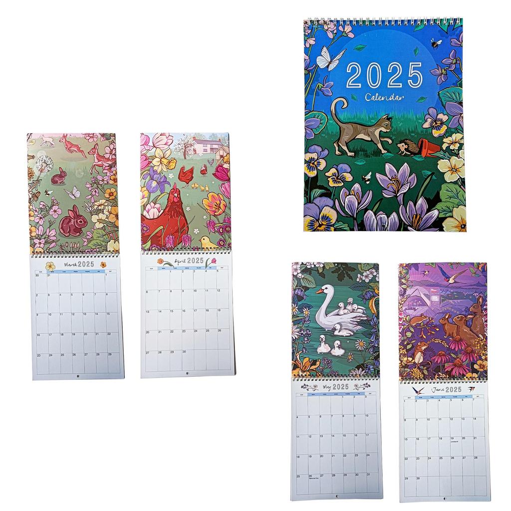 2025 Animal And Nature Calendar Unique Paper Calendar For Students And Professionals Alike