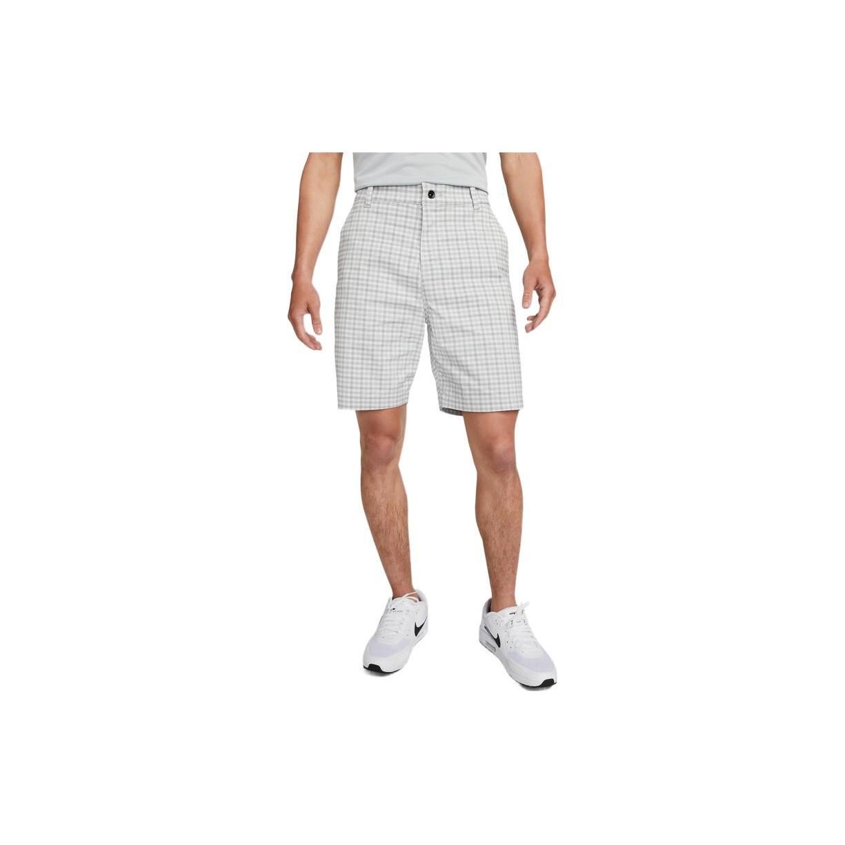 Nike Classic Plaid Pattern Button Straight Shorts Men s White DN1960-077 XL