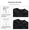 High-Quality Round Neck Wave Pattern Down Vest - 90% Down, Two-Way Style, Inspired by Major Outdoor Brands