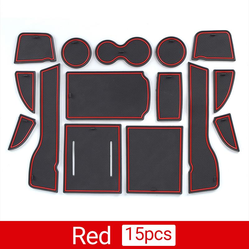 

Для Honda Civic 11th Gen 2022 2023, автостайлинг, аксессуары для салона автомобиля, дверная канавка, нескользящий коврик, противоскользящий слот для ворот красный