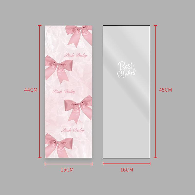 10Pcs Single Bouquet Flower Wrapping Paper Transparent Cellophane Gift Packaging Bag Wedding Birthday Party Florist Packing Bags