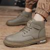 New Martin boots high top waterproof big head short boots ins locomotive leather boots