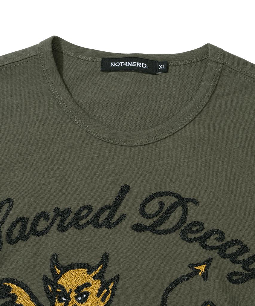 NOT4NERD Swim In Decay Regular Fit T-Shirts - Khaki