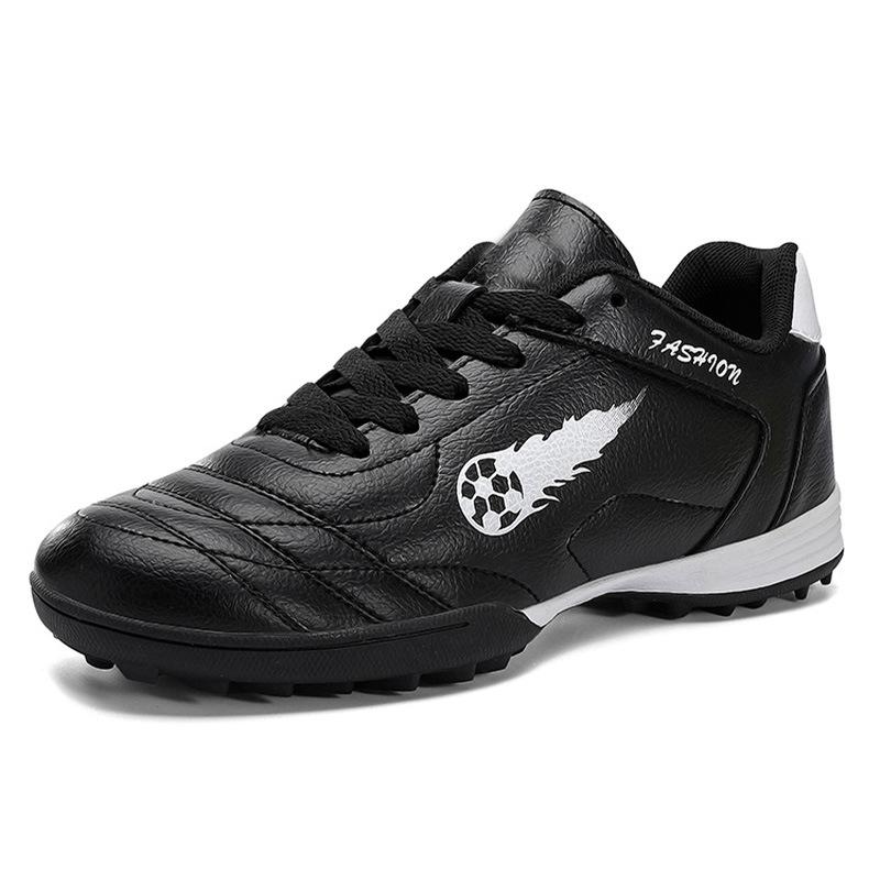 Boys Large Size Autumn and Winter New Leather Outdoor Sports Football Shoes Girls Soft and Lightweight Running Shoes