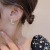 Korean Style Elegant Floral Wreath Circle Earrings for Women - Trendy, Simple, and Fashionable