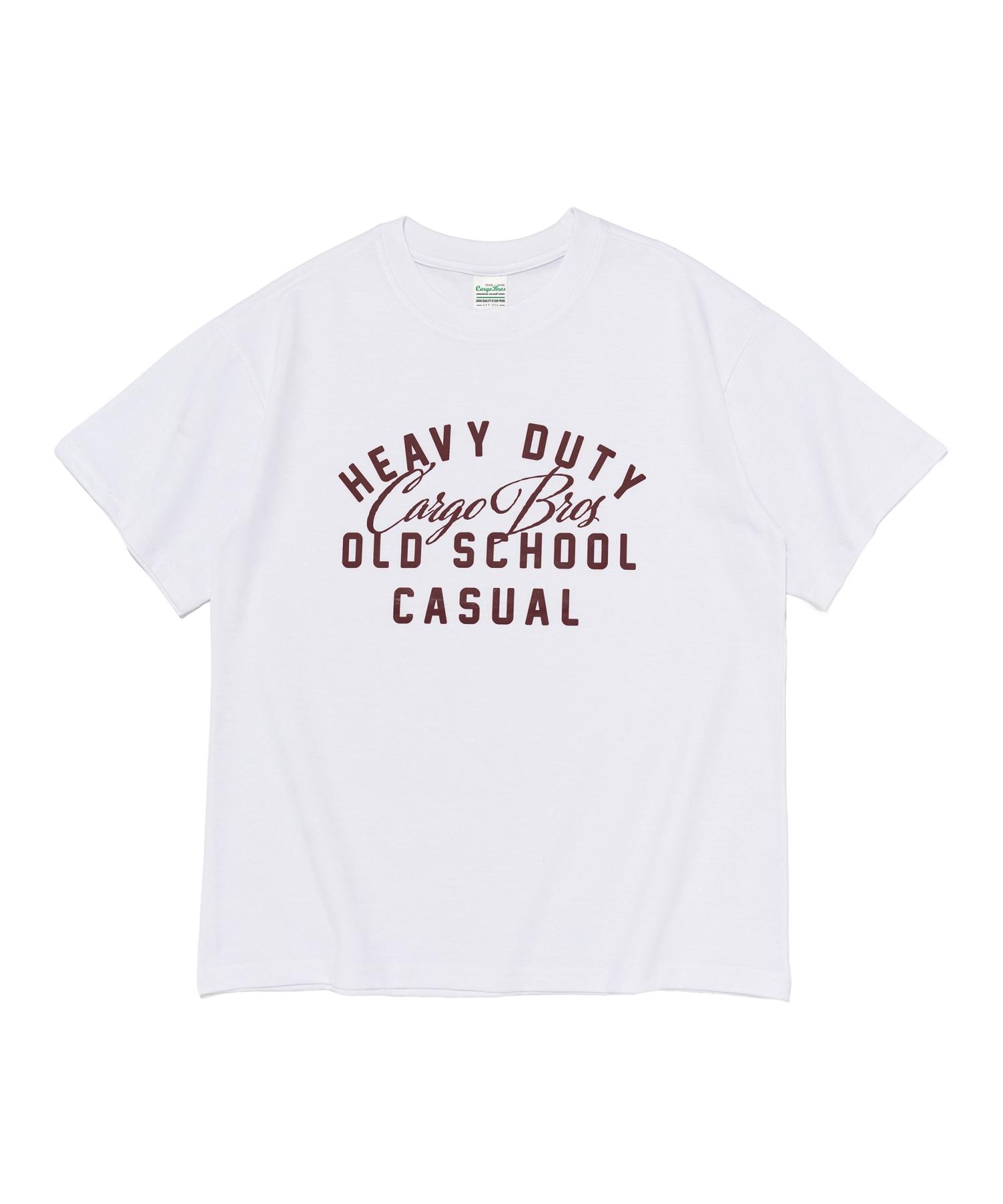 Cargo Bros Old School Logo Oversized Short Sleeve Tee (White) S