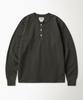 Beulonseun Vintage Long Sleeve Henley Shirt Dark Gray (Korea Edition)
