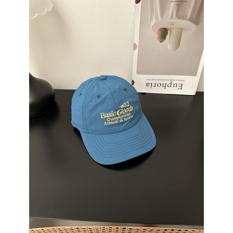 

New trend quick-drying baseball cap women s spring and summer outdoor shading big head circumference cap male couple Adjustable озеро синий