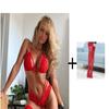 Premium Sense Women Sexy Lingerie Set Of Three See-through Comfortable Garter Pajamas