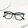 Glasses B319 Square Rivet Retro Solid Color Frame Student Temperament Flat Mirror