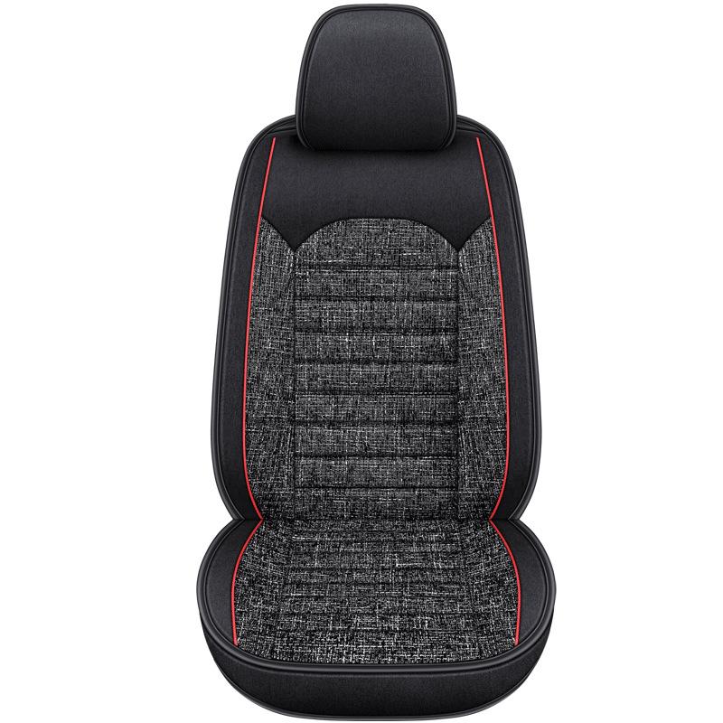 New Sport Style Synthetic Linen/Flax Breathable Car Seat Covers Full Set - Adjustable Seat Covers for 98% Other Types of Cars