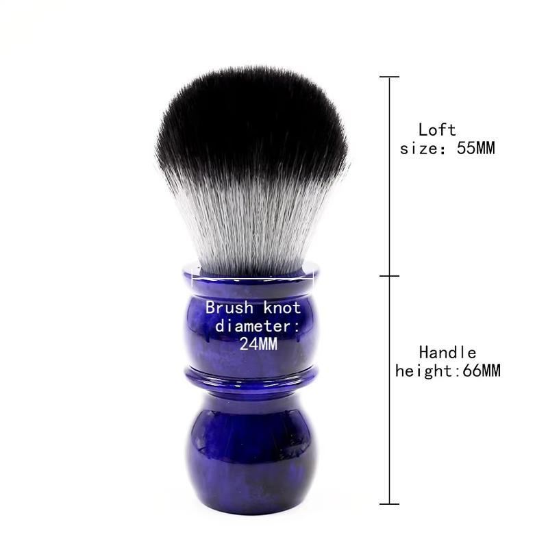 YAQI Men's 24MM Timber Wolf Color Synthetic Hair Barber Shave Brush For Mens Wet Shaving Brush Fashion High Quality Shave Brush