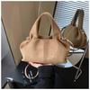 Vintage Faux Suede Women Handbag New Brand Trendy Lady Shoulder Bags Small Luxury Crossbody Bags Bolsas Casual Totes