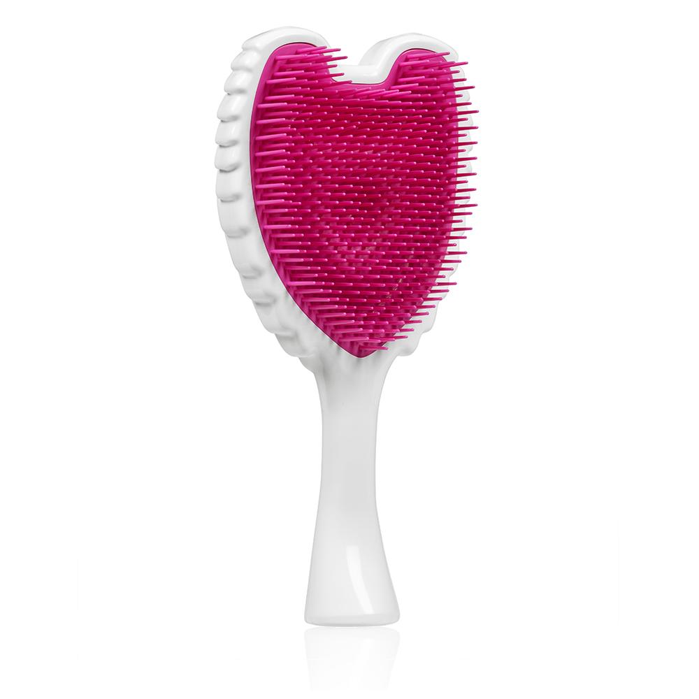 Tangle Angel Reborn Professional Detangling Hairbrush - White & Fuchsia Design