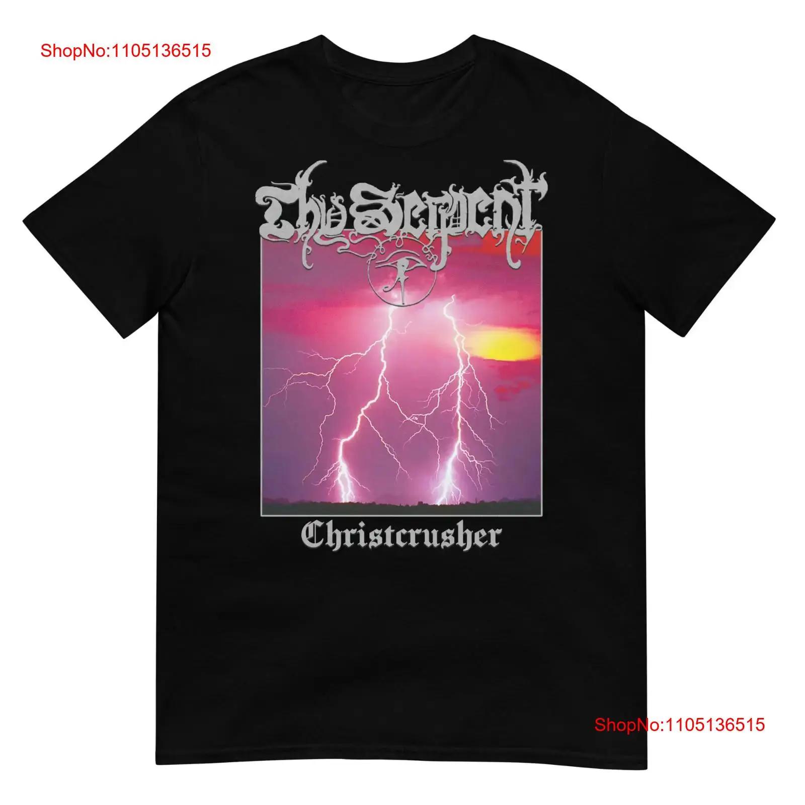 THY SERPENT Christcrusher One Sided T SHIRT vintage Washed Breathable Versatile Slightly Soft Casual Comfortable homme S разноцветный