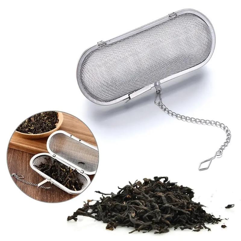 Creative Stainless Steel Cooking Spices Infuser Fine Mesh Loose Tea Herbal Strainer Multi-purpose Residue Filter for Household