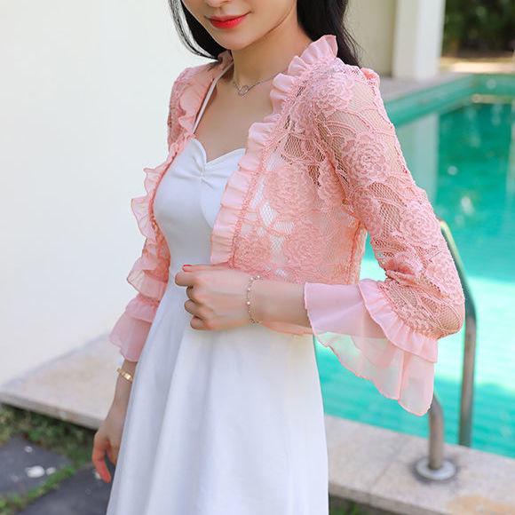 Damen Chiffon Schultertuch - Sonnenschutz Fledermaus Cardigan
