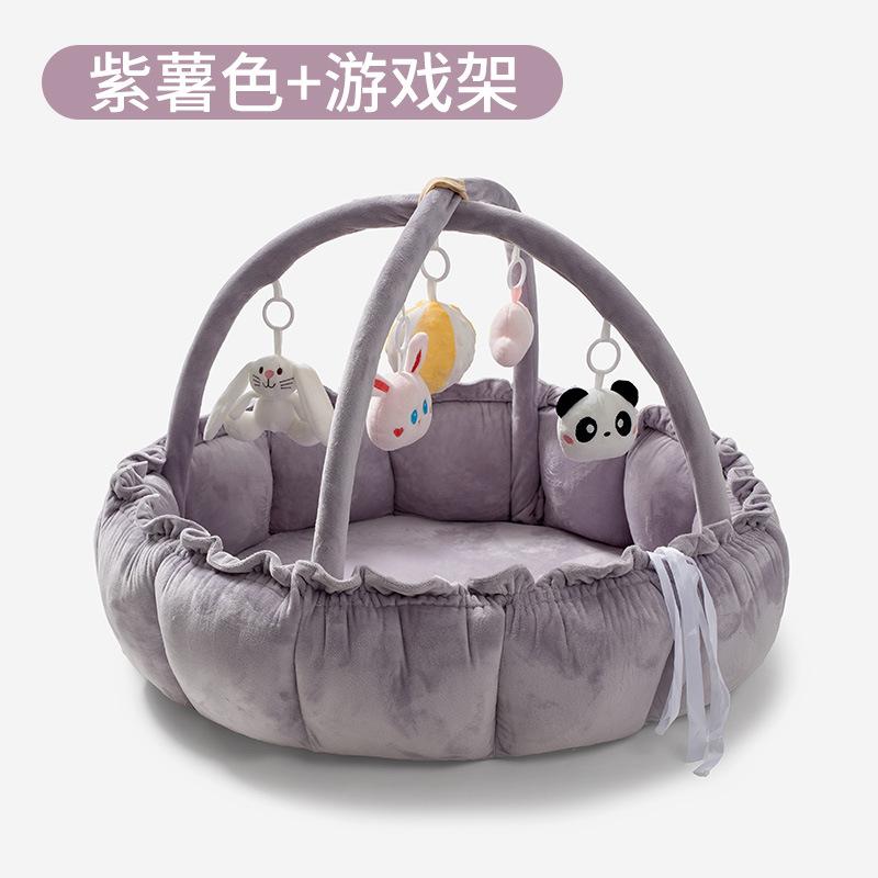 0-1Baby play mat and gym rack 3-9-121-month-old baby crawling mat, baby crib, baby toy