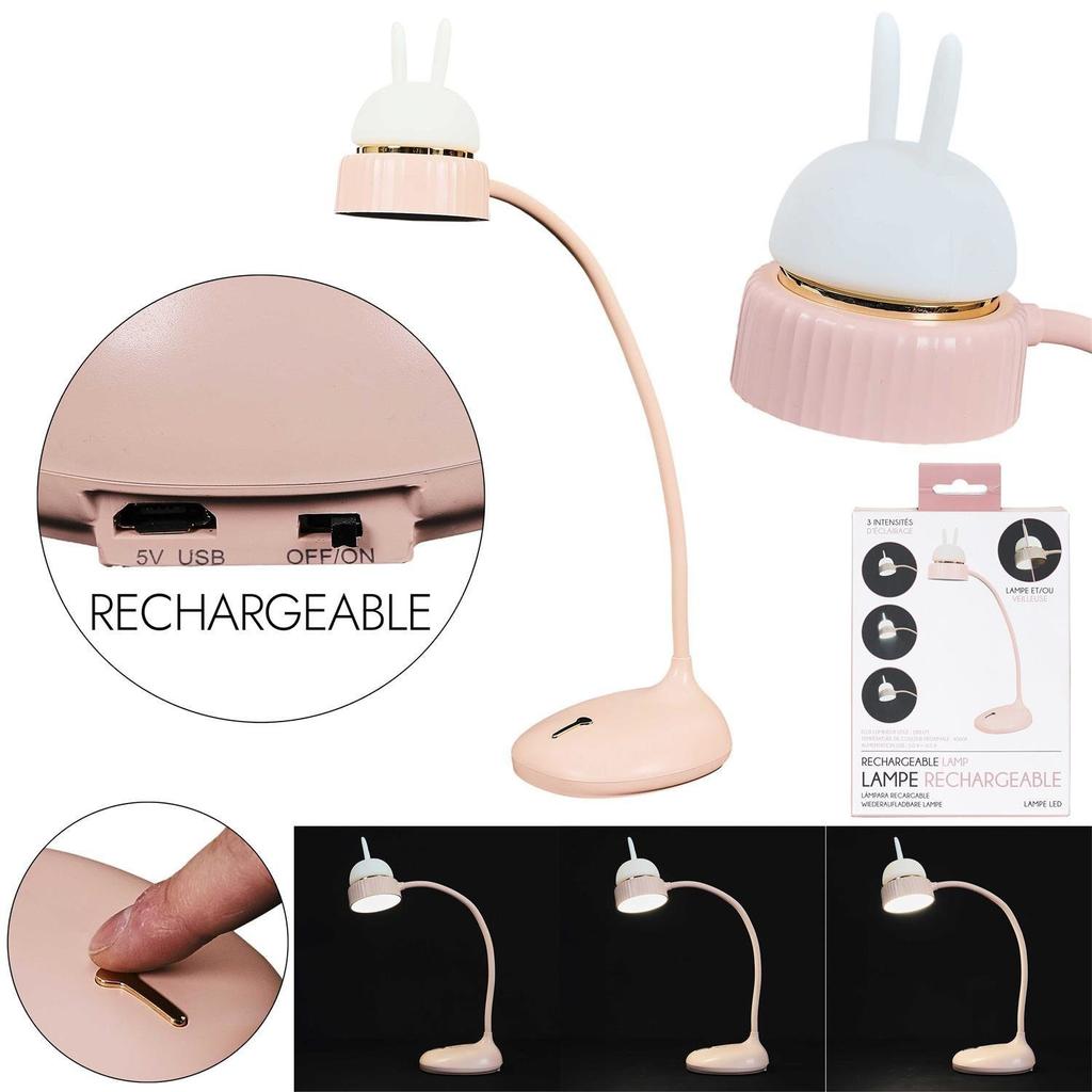 Cat LED PINK PORTABLE DESK LAMP