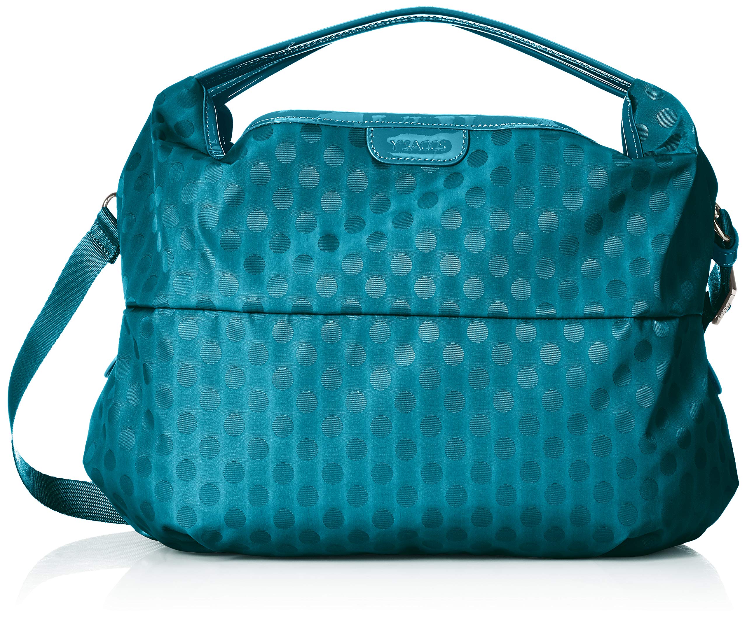 

Круглый средний синий в горошек [Исаак] сумка-тоут 2-в-1, Размер, Y01-07-02, синий