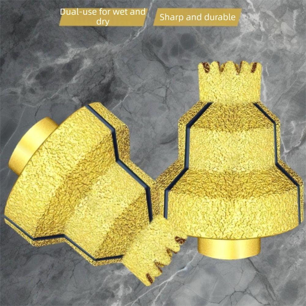 High Efficiency Chamfer Router Bits Stepped Design Concrete Reamer Milling Tile  Stone Rock Plate