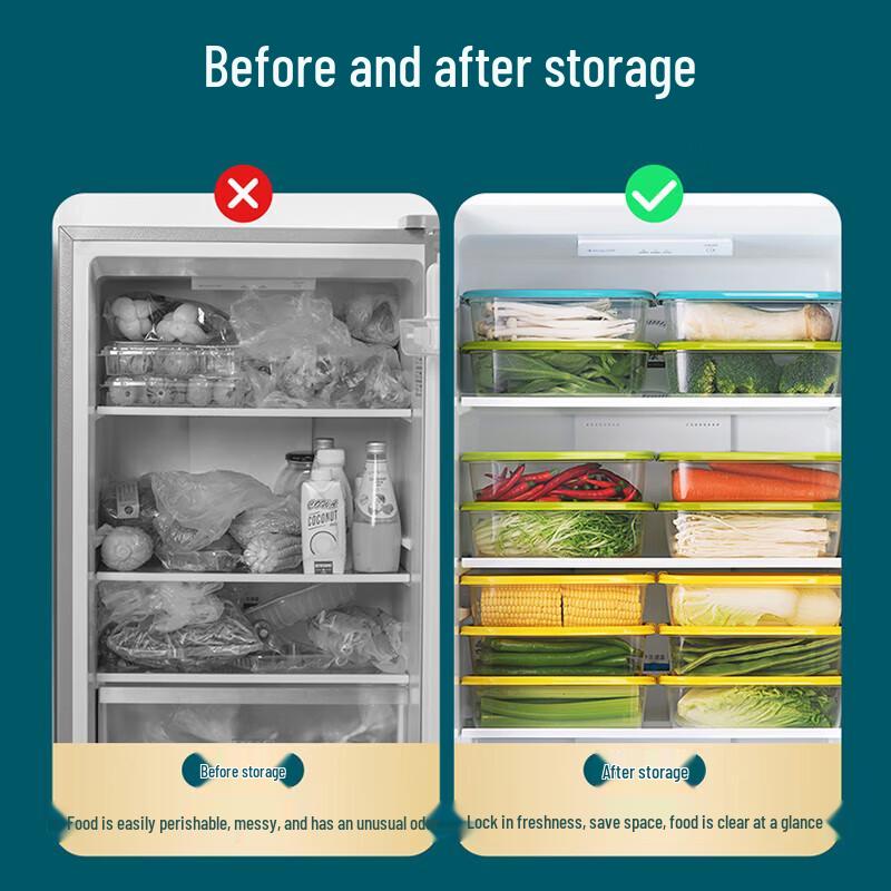 Chahua 6-Piece Refrigerator Food Storage Container Set