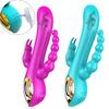 3 w 1 Dildo królik wibrator wodoodporny USB magnetyczny akumulator wibrator analny do łechtaczki zabawki erotyczne dla kobiet pary Sex Shop